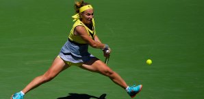 Svetlana Kuznetsova musste sich gegen Landsfrau Elena Vesnina geschlagen geben Svetlana Kuznetsova
