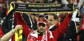 Die Fans der AS Monaco solidarisierten sich nach dem Anschlag auf den Dortmunder Mannschaftsbus mit der Borussia AS Monaco