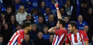 Saul Niguez sorgte früh im Spiel für Ruhe Atletico
