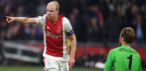 Davy Klaassen erzielte im Hinspiel gegen Schalke beide Treffer Davy Klaassen