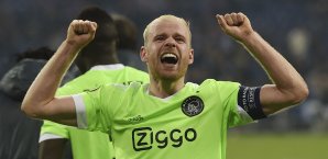 Davy Klaassen zog mit Ajax Amsterdam ins Europa-League Halbfinale ein Davy Klaassen