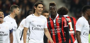 Edinson Cavani und Mario Balotelli Edinson Cavani