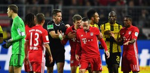 Bereits im Hinspiel kochten die Emotionen zwischen dem BVB und dem FCB hoch FC Bayern München, Borussia Dortmund