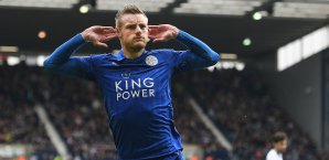 Jamie Vardy erzielte den einzigen Treffer beim Sieg gegen West Bromwich Albion Jamie Vardy