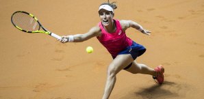 Johanna Konta ist im Achtelfinale von Stuttgart an Anastasija Sevastova gescheitert Johanna Konta