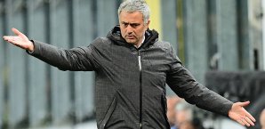 Jose Mourinho hadert mit der Chancenverwertung seiner Mannschaft Jose Mourinho