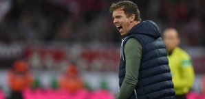 Julian Nagelsmann war über die Anfeindungen gegen Dietmar Hopp alles andere als erfreut Julian Nagelsmann