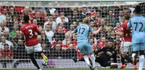 Kevin De Bruyne schoss im Hinspiel das 1:0 Kevin De Bruyne