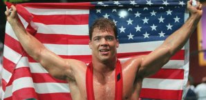 Kurt Angle wurde 1996 Olympiasieger Kurt Angle