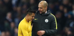 Offenbar will Pep Guardiola seinen ehemaligen Schützling Alexis Sanchez zu Manchster City locken Pep Guardiola, Manchester City