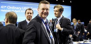Reinhard Grindel ist zum UEFA-Vizepräsidenten ernannt worden Reinhard Grindel