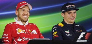 Sebastian Vettel hatte keine Zeit für die Presse Sebastian Vettel, Max Verstappen