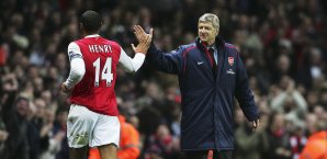 Thierry Henry und Arsene Wenger könnten bald gemeinsam auf der Bank der Gunners Thierry Henry; Arsene Wenger