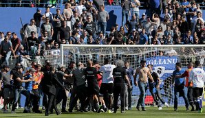 Bastia-Fans hatten im Spiel gegen Lyon für Krawalle gesorgt Bastia