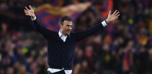 Luis Enrique steht vor dem Gewinn seines neunten Titel mit Barcelona Luis Enrique