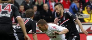 Lukas Podolski bei seinem letzten Kölner Einsatz 1. FC Köln FC Bayern Bundesliga Lukas Podolski