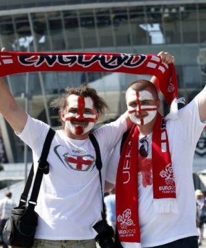 Englische Fans,EM,Three Lions