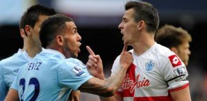 queens park rangers,barton,strafe,fa,verband,sperre,strafe,foul,manchester city,tevez