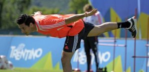 Claudio Pizarro,Stabilisationsübungen,Bayern-Training,Riva del Garda