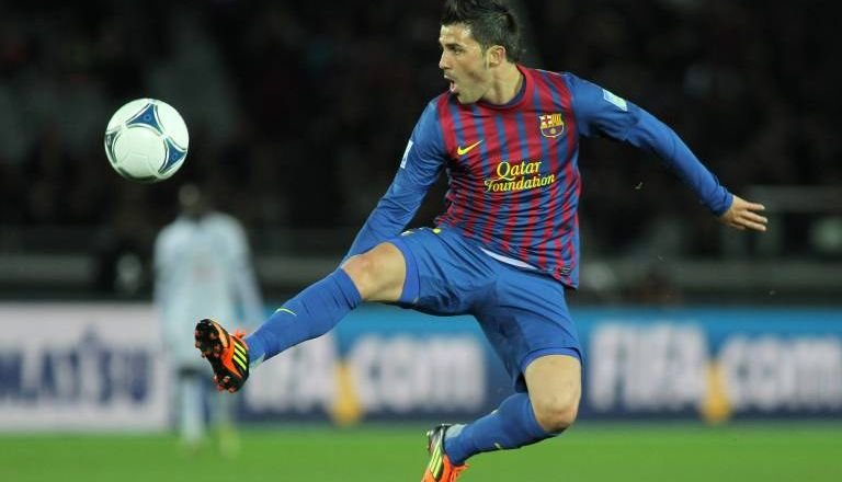David Villa vom spanischen Vizemeister FC Barcelona