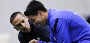 EM 2012,frankreich,franck ribery,samir nasri,training