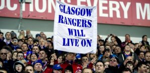 Fans,Glasgow Rangers,Plakat,will,live,on