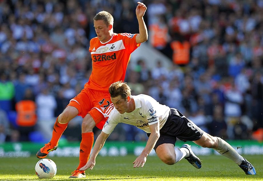 Gylfi Sigurdsson in einem Spiel für Swansea