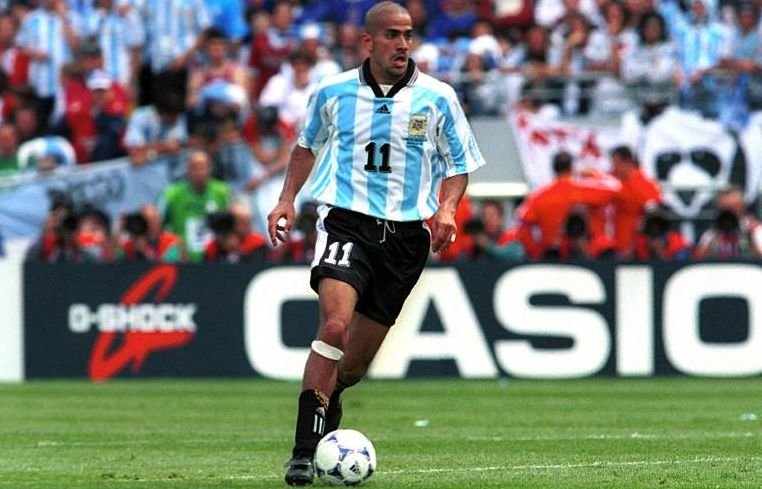 Juan Sebastián Verón im argentinischen Nationaltrikot