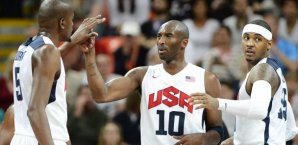 Kevin Durant,KObe Bryant,Carmelo Anthony,Olympia,Team USA,Dream,London,frankreich
