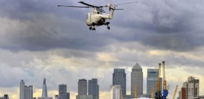 Olympia,London 2012,Sicherheit,Hubschrauber,Skyline
