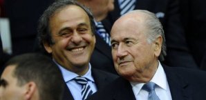 UEFA-Präsident Michel Platini und FIFA-Präsident Sepp Blatter sepp blatter, michel platini