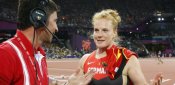 Betty Heidler konnte sich nach Diskussionen doch freuen