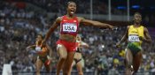 Carmelita Jeter zeigt es an: Weltrekord!