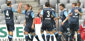 1860 München feiert seine vier Treffer 1860 München, jubel