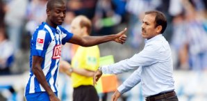 Hertha BSC: Adrian Ramos und Trainer Jos Luhukay Adrian Ramos,Jos Luhukay,Hertha BSC