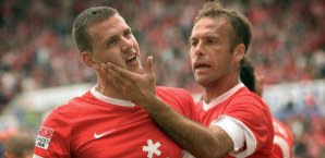 Mainz 05 bejubelt den Sieg gegen Augsburg Fußball,Main,AUgsburg