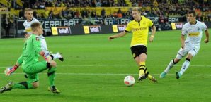 Marco Reus trifft gegen Gladbach zum 1:0 Marco Reus, Borussia Dortmund