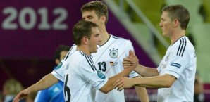 Der FC Bayern stellte viele EM-Spieler ab philipp lahm, thomas müller, bastian schweinsteiger, dfb-team