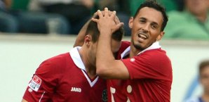 Hannover 96: Sergio Da Silva Pinto feiert mit Szabolcs Huszti Sergio da silva pinto, szabolcs huszti, hannover 96