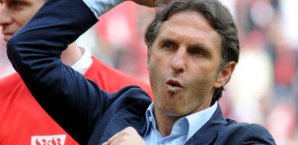 Bruno Labbadia freute sich nach dem Treffer gegen den HSV Bruno Labbadia,VfB Stuttgart,Bundesliga
