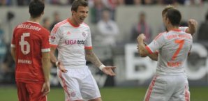 Mario Mandzukic erzielte die Führung für den FC Bayern München Mario Mandzukic,FC Bayern München,Bundesliga