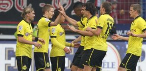Der BVB ging in Augsburg früh in Führung bvb, jubel