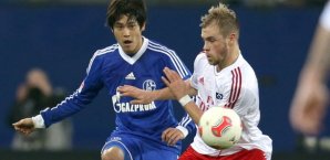 Maximilan Beister knackte die Schalker Abwehr als Erster maximilian,beister,schalke,04,hamburger,sv,bundesliga