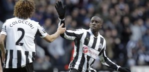demba,ba,newcastle,united,jubel
