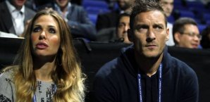 Francesco Totti und seine Frau Ilary Blasi Fußball,Totti,Blasi