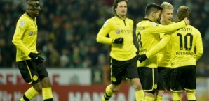 Der BVB bejubelt die Führung gegen Bremen BVB,Borussia Dortmund,Jubel