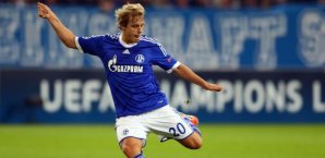 Teemu Pukki auf dem Sprung Pukki,schalke