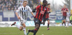 Adrian Ramos vergab zunächst die Führung für Hertha BSC Adrian Ramos, Hertha BSC, VfR Aalen
