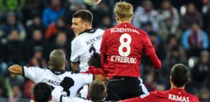 Schau mir in die Augen: Alex Meier schraubt sich auf Jan Rosenthals Höhe hoch alex,meier,eintracht,frankfurt,jan,rosenthal,sc,freiburg