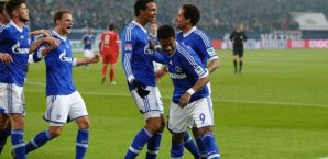 Der FC Schalke gewann gegen Fortuna Düsseldorf FC Schalke,Jubel,Bundesliga